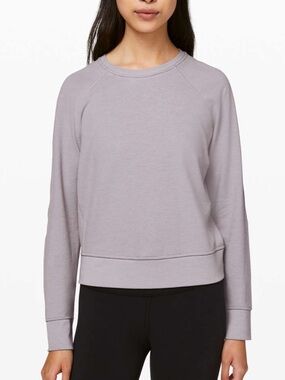 lululemon athletica Lavender Gray every moment Crew Sweatshirt